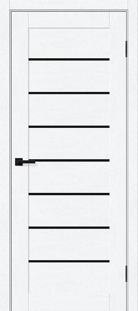 Фото Межкомнатная дверь Браво-22 Black Shine White Silkwood BR5924